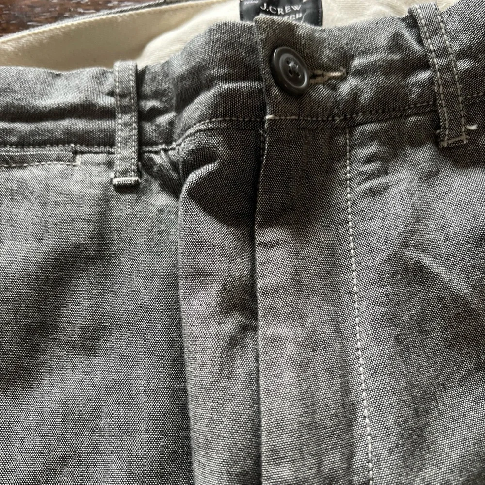 Men J.Crew Thompson Tapered Chino Pants Bottoms Heathered Stretch W30 L32 Grey